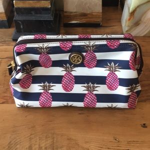 Brand New Tory Burch pineapple cosmetic case